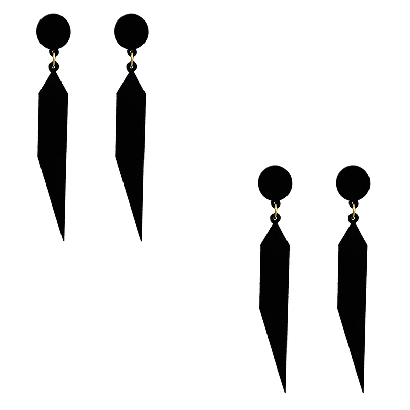 گوشواره زنانه هانستو مدل E2-071 مجموعه دو عددی