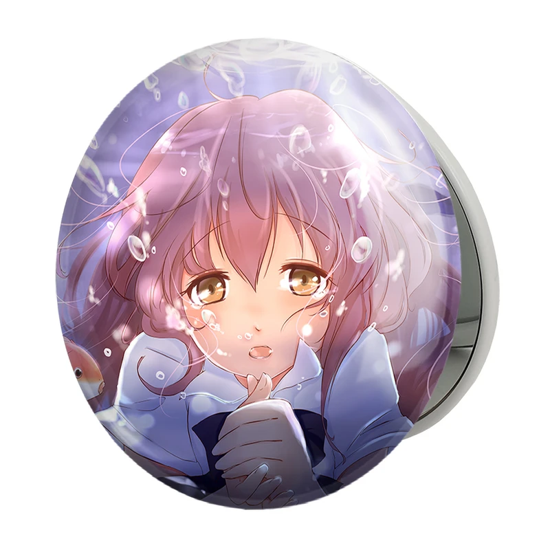 آینه جیبی خندالو طرح شوکو نیشیمیا انیمه سایلنت ویس A Silent Voice مدل تاشو کد 15826 