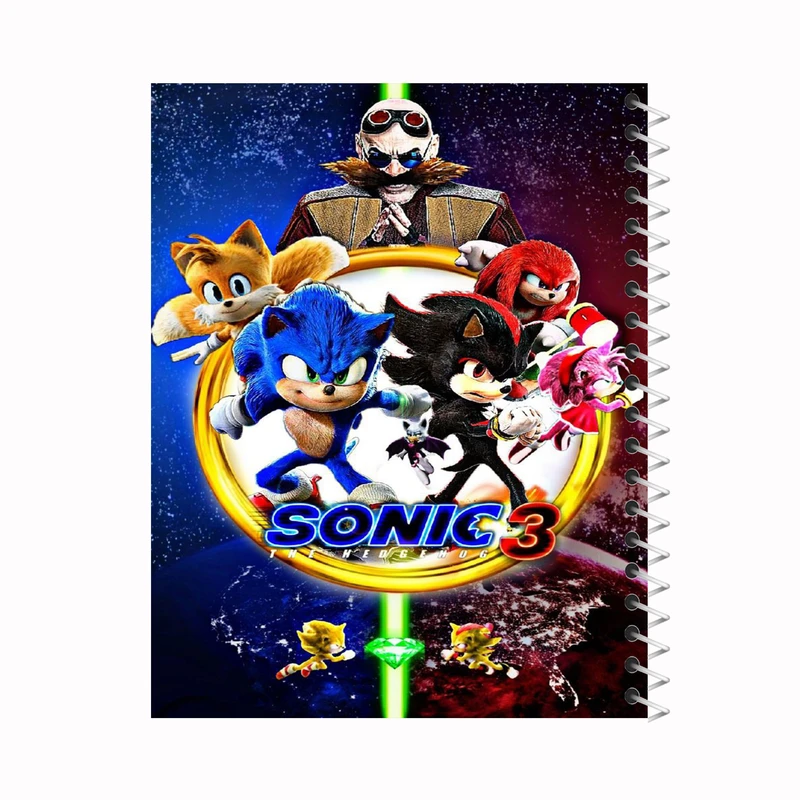 دفتر نقاشی 60 برگ طرح سونیک کد 012