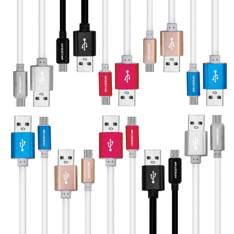 کابل تبدیل USB به microUSB کینگ استار مدل K66 A طول 1.2 متر بسته 10 عددی