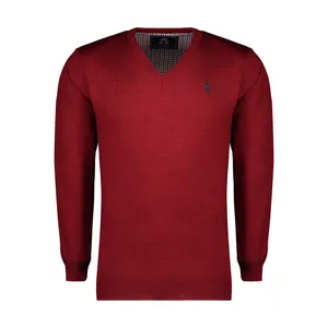 پلیور مردانه مدل D-STI 66 رنگ زرشکی