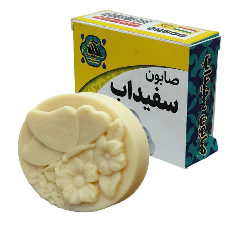 صابون شستشو گیاهستان حکیم مدل سفیدآب وزن 70 گرم 