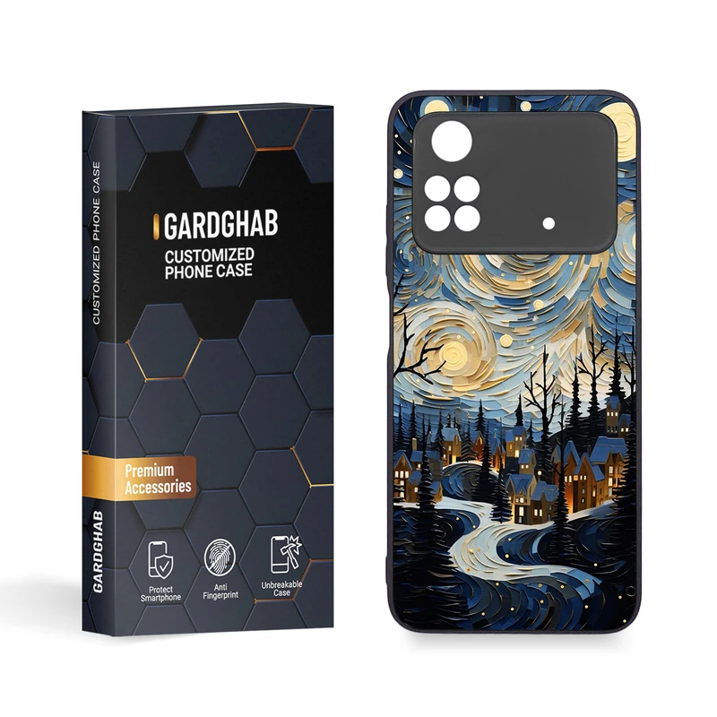 کاور گارد قاب مدل منظره مناسب برای گوشی موبایل شیائومی Poco M4 Pro 4G