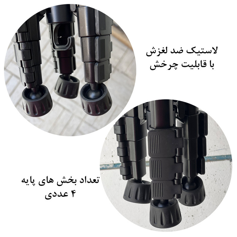سه پایه دوربین زومی مدل Q222T Portable