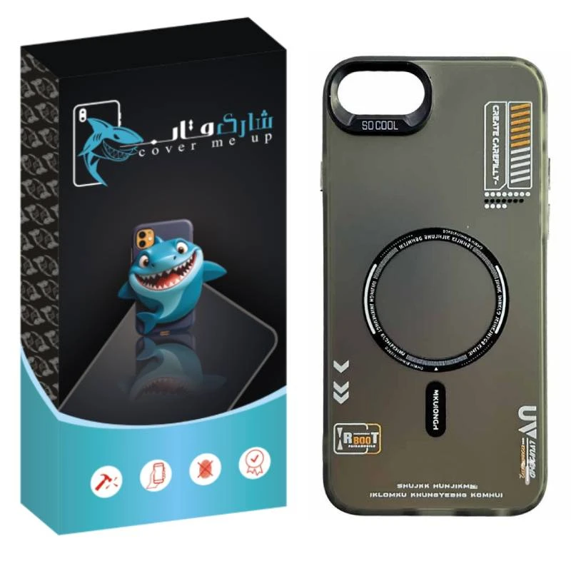 کاور شارک قاب مدل SO COOL طرح UV مناسب برای گوشی موبایل اپل Iphone 7 / 8