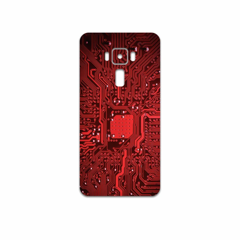 برچسب پوششی ماهوت مدل Red Printed Circuit Board مناسب برای گوشی موبایل ایسوس Zenfone 3 ZE552KL