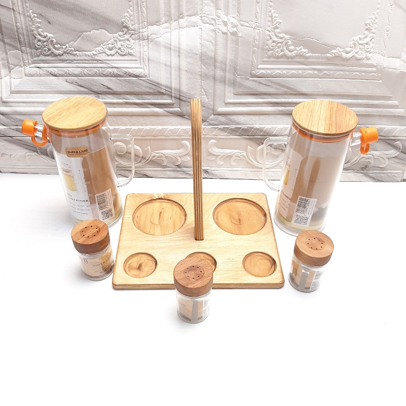 ست ظرف روغن و نمک پاش 6 پارچه کد 421