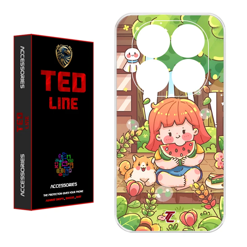 کاور تدلاین طرح دختر هندونه ای کد 1180 مناسب برای گوشی موبایل شیائومی Redmi Note 14 Pro Plus 5G