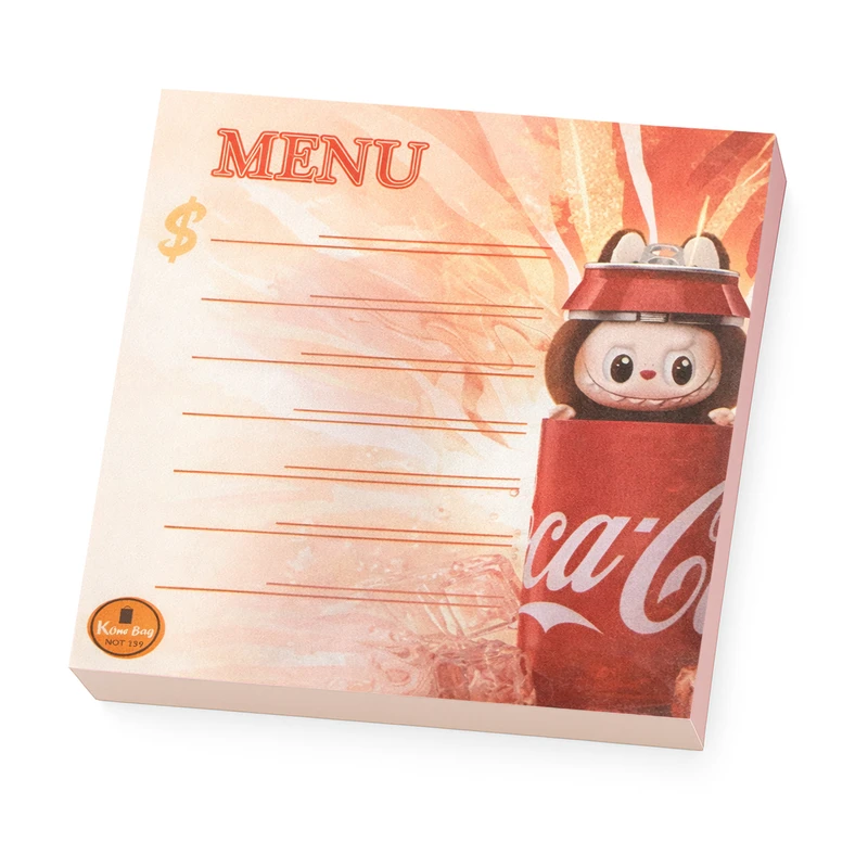 کاغذ یادداشت مدل Menu 139 سایز 10*10 سانتی متر بسته 2 عددی