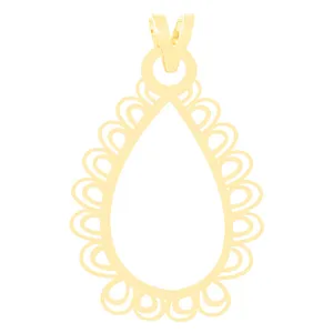 آویز گردنبند طلا 18 عیار زنانه الن نار مدل اسليمي ELN3222