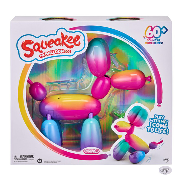 ربات موس مدل اسکوییکی سگ بادکنکی رنگین کمانی