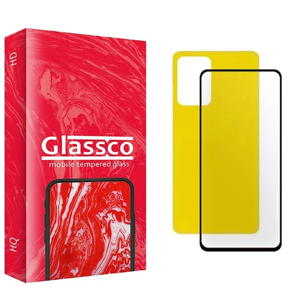 محافظ صفحه نمایش شیشه ای گلس کو مدل CGo1 مناسب برای گوشی موبایل شیائومی Redmi Note 12 4G  به همراه محافظ پشت گوشی