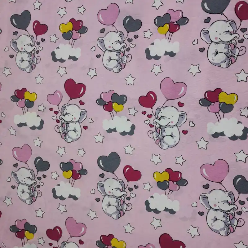 پارچه ملحفه مدل کودک طرح الفنت کد F