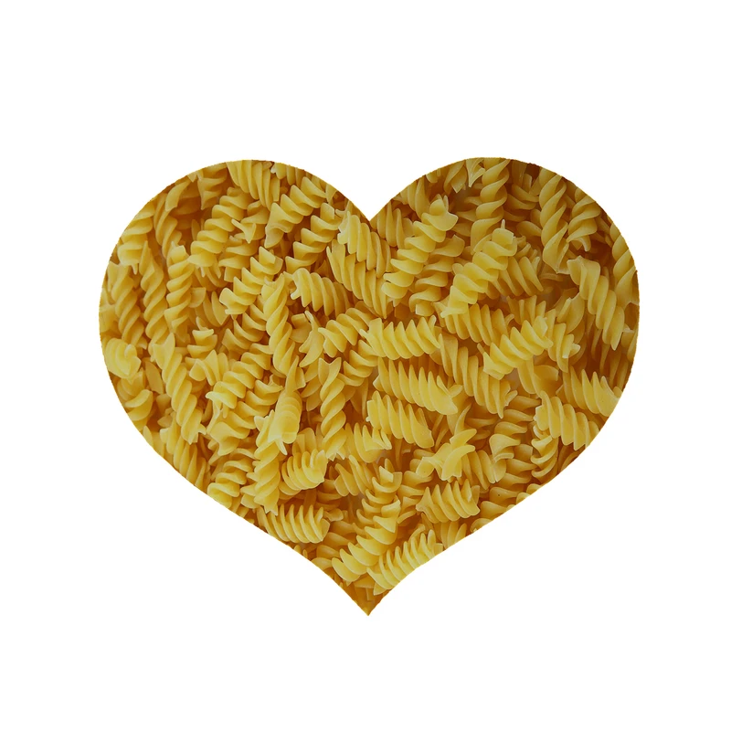 پادری مدل قلب طرح ماکارانی کد 5040 سایز 90x90 سانتی متر 