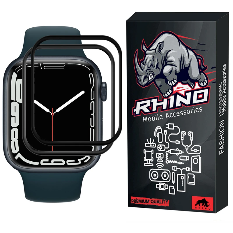 محافظ صفحه نمایش راینو مدل PMMA مناسب برای اپل واچ 45 میلی متر بسته 2 عددی