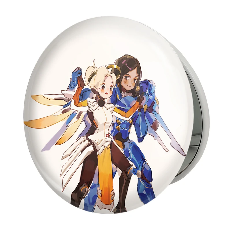 آینه جیبی خندالو طرح بازی اورواچ (Overwatch) مدل تاشو کد 31627