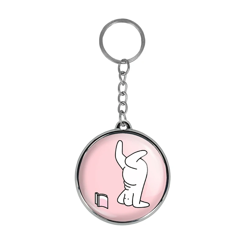 جاکلیدی خندالو طرح تنبل خسته مدل دوطرفه کد 2943729438