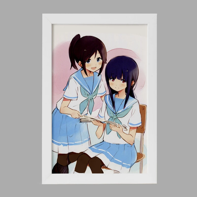 تابلو خندالو مدل کاساکی و میزور انیمه لیز و پرنده آبی کد 23822