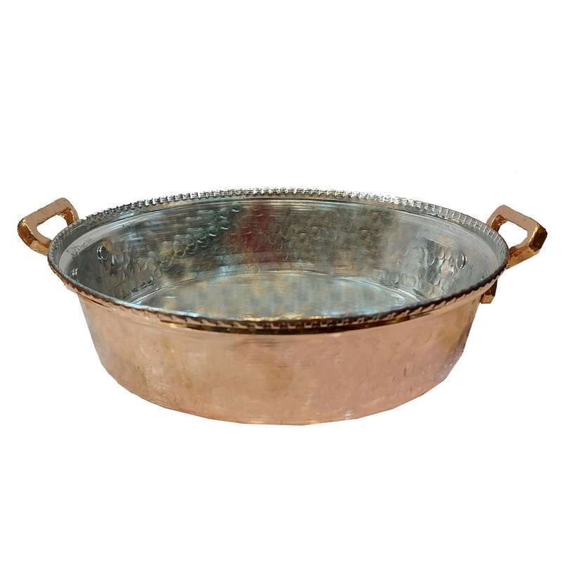 ماهیتابه مسی مدل چکش کاری کد 840