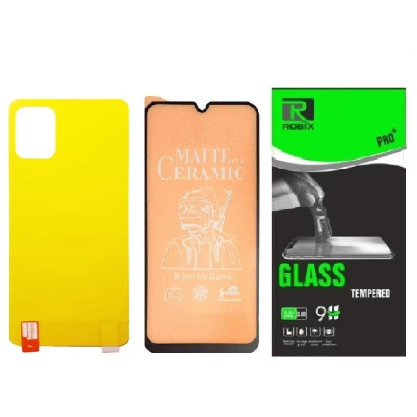 محافظ صفحه نمایش مات و پشت گوشی روبیکس مدل CR-A51 مناسب برای گوشی موبایل سامسونگ Galaxy A51 