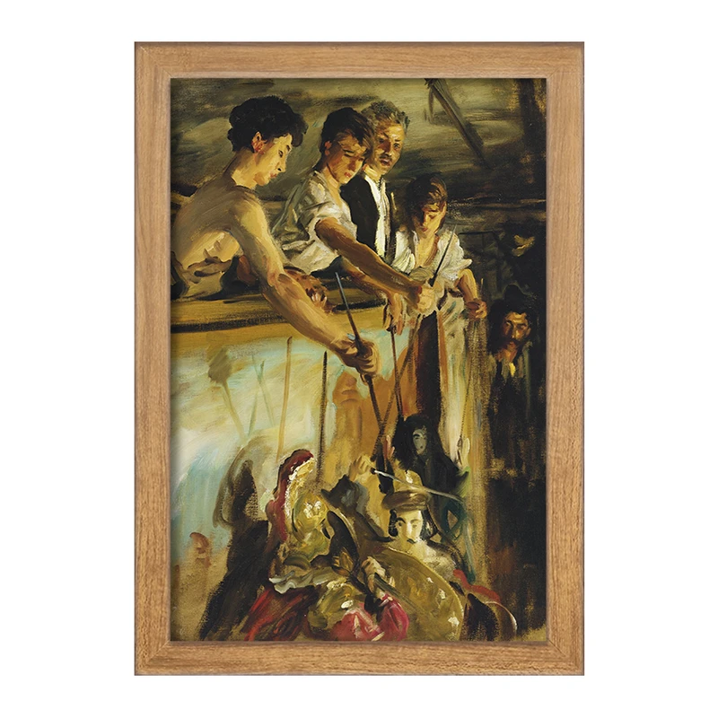 تابلو خندالو مدل نقاشی عروسکهای خیمه شب بازی اثر جان سینگر سارجنت کد F12423