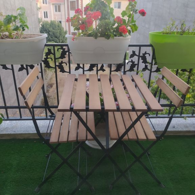 میز و صندلی ناهارخوری دو نفره دی سی سی طرح تارنو
