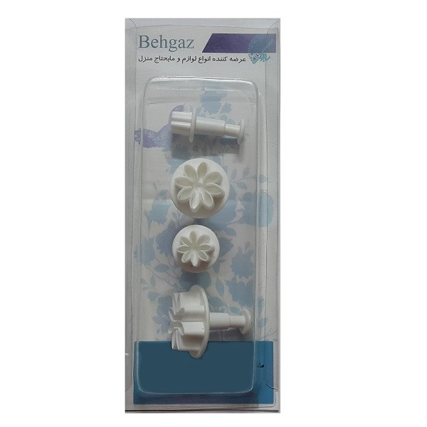 قالب شیرینی به گز مدل گل مینا مجموعه 4 عددی