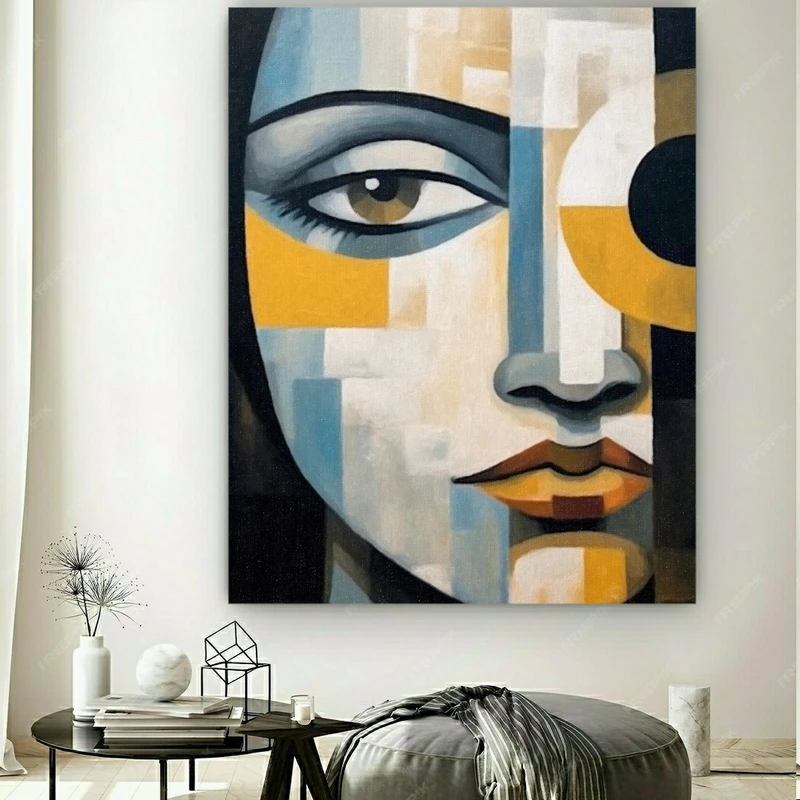 پوستر طرح مخمل چهره فانتزی مدل نقاشی دخترانه کد FP105211