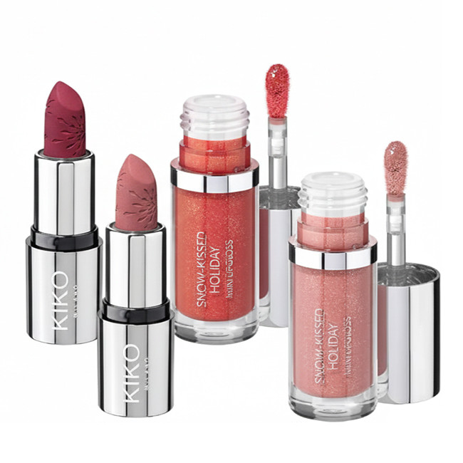 مجموعه آرایش لب کیکو میلانو مدل Snow Holiday مجموعه 4 عددی