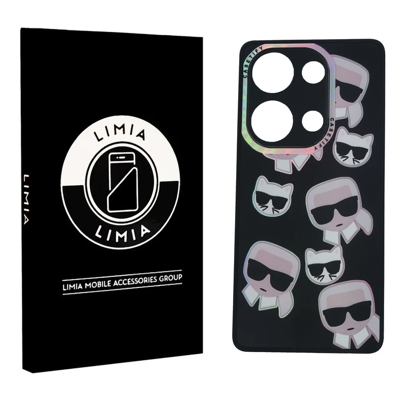 کاور لیمیا مدل فانتزی لنزدار طرح عروسکی شبرنگی مناسب برای گوشی موبایل شیائومی Redmi Note 13 4G