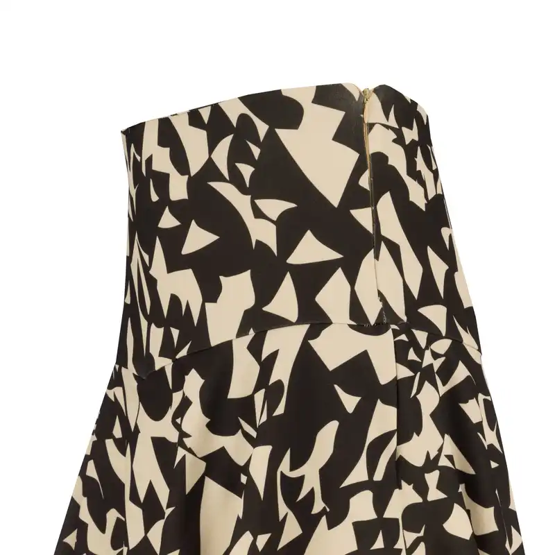 دامن زنانه سرژه مدل 210207 رنگ کرم