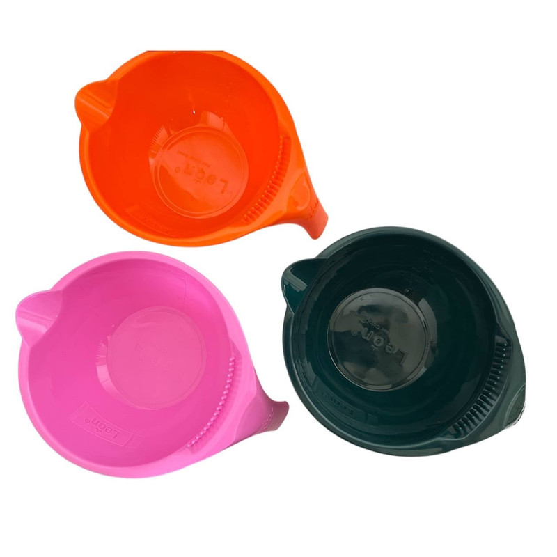 کاسه رنگ مو مدل R802 بسته 3 عددی