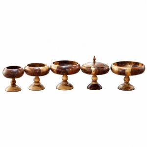 سرویس پذیرایی مدل پایه چوبی مجموعه 5 عددی