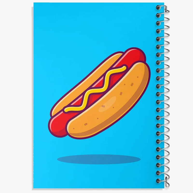 دفتر مشق 100 برگ خندالو طرح فست فود هات داگ کد 29465