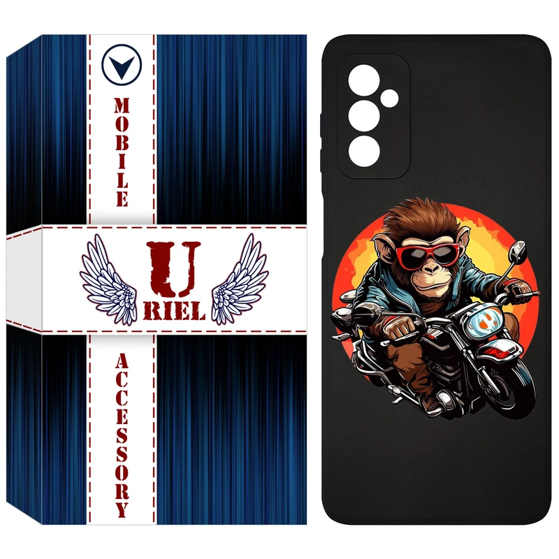 کاور یوریل قاب مدل KSH کد 32 طرح میمون موتورسوار مناسب برای گوشی موبایل سامسونگ Galaxy M13 / Galaxy F13 / Galaxy M23