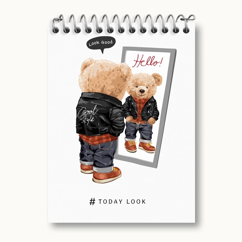 دفتر یادداشت 50 برگ خندالو مدل تدی Teddy کد 26176