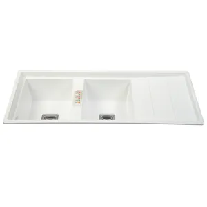 سینک ظرفشویی گرانیت توکار دو لگنه مدل 120SD