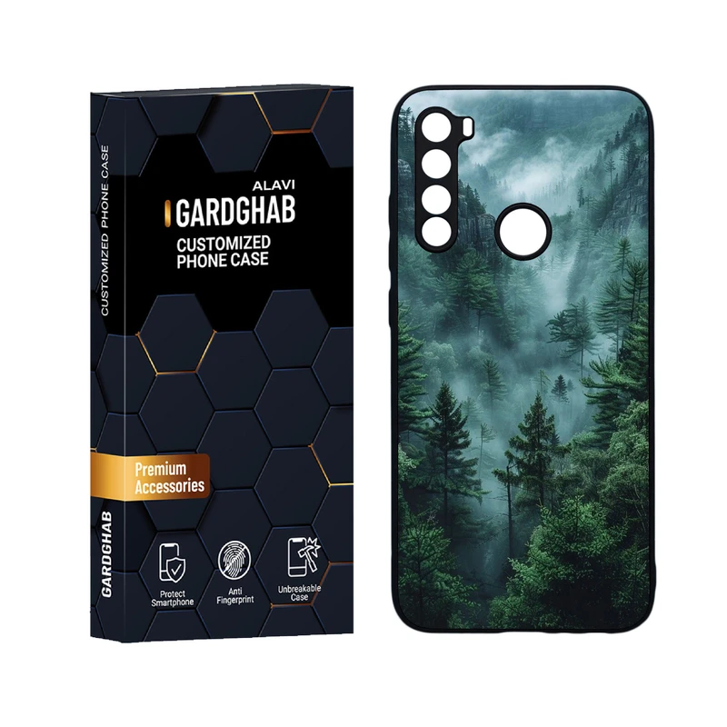 کاور گارد قاب علوی مدل دورژله ای منظره و طبیعت مناسب برای گوشی موبایل شیائومی Redmi Note 8