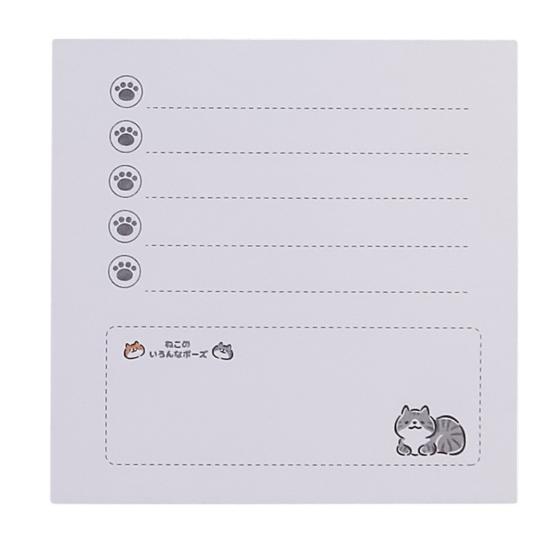 کاغذ یادداشت چسب دار مدل ژیبو مدل bluma سایز 7.5*7.5 سانتی متر بسته 60 عددی