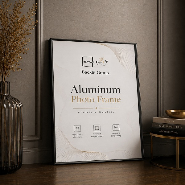 قاب عکس بکلیت مدل آلومینیومی AL-S5070 سایز 70×50 سانتی متر