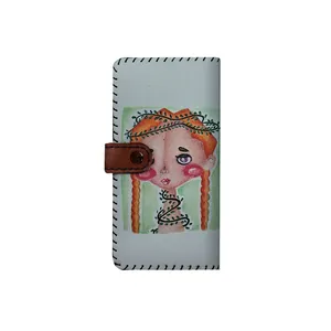 کیف پول چرمی ترمه طراحان ایده مدل بنددار کد hni004
