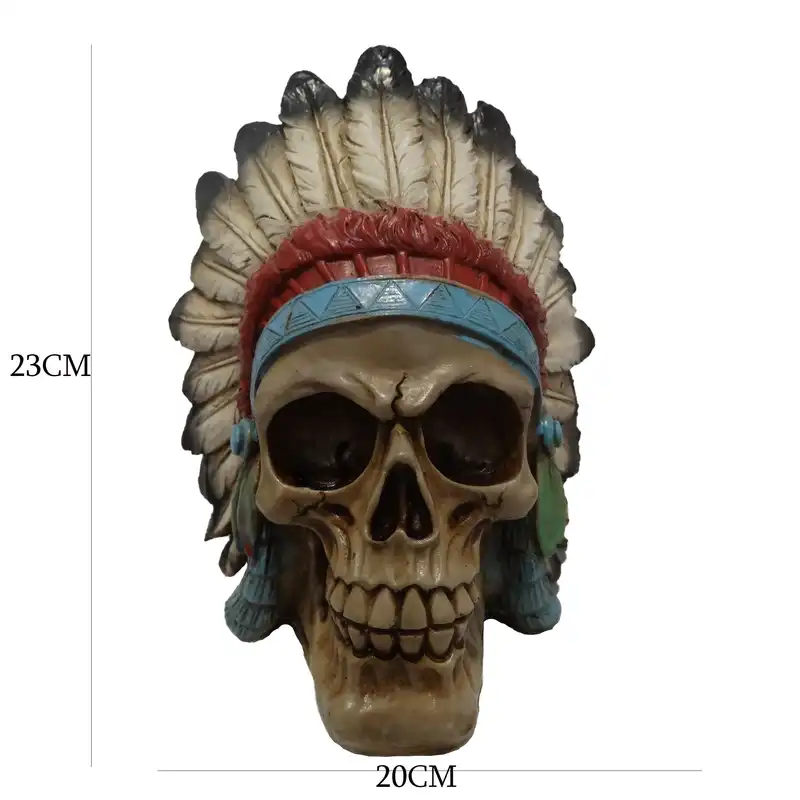 مجسمه طرح جمجمه سرخ پوست مدل G2