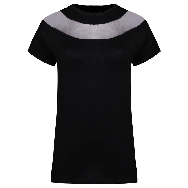 تی شرت آستین کوتاه ورزشی زنانه ماییلدا مدل 4060-9501 رنگ مشکی