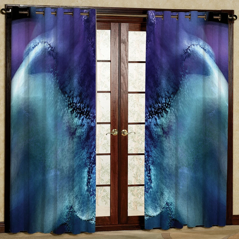   پرده مدل طرح دار مخمل پانچی کد 2348 سایز 140x280 سانتی متر