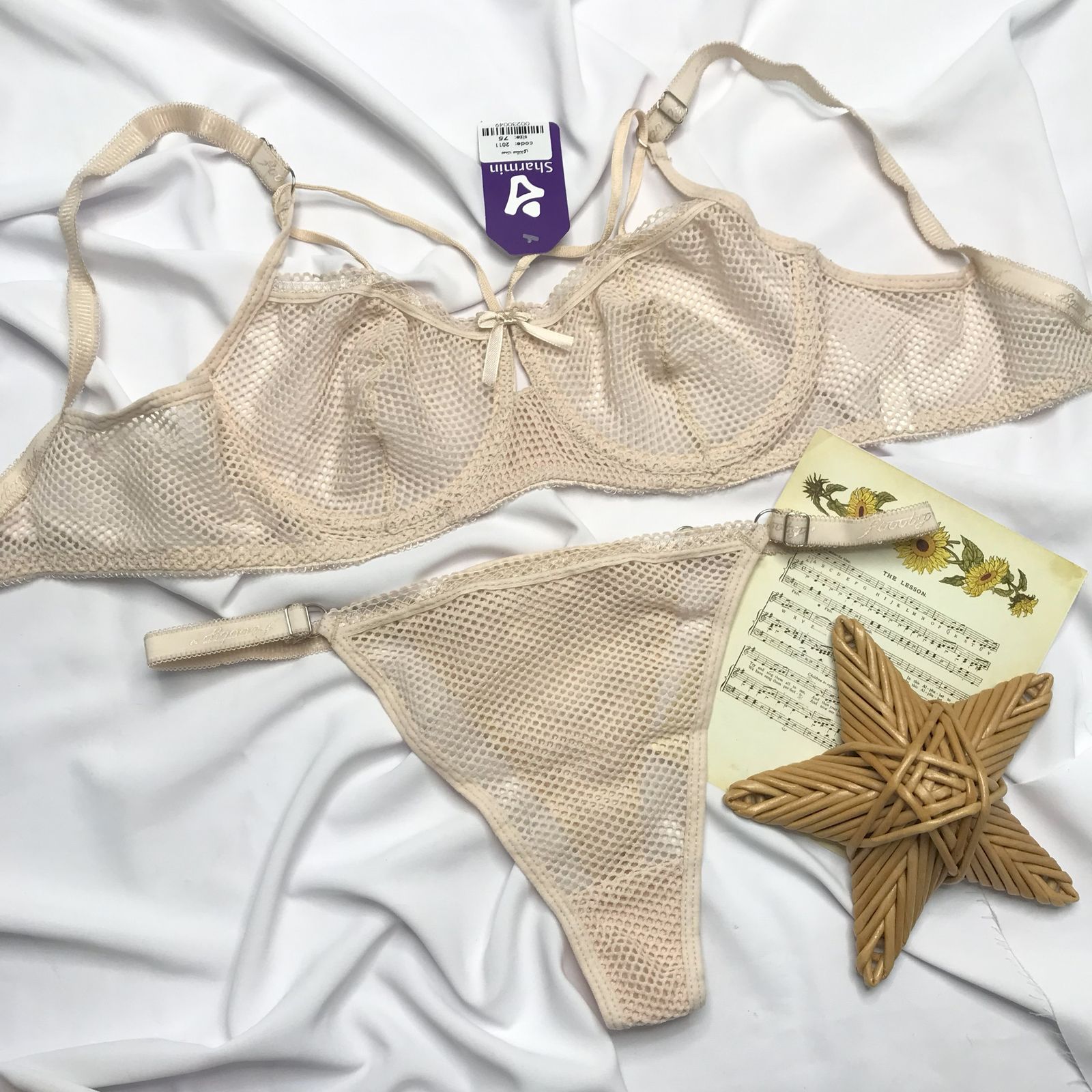 ست شورت و سوتین زنانه شارمین مدل سلندی فنردار هارنسدار - - 2