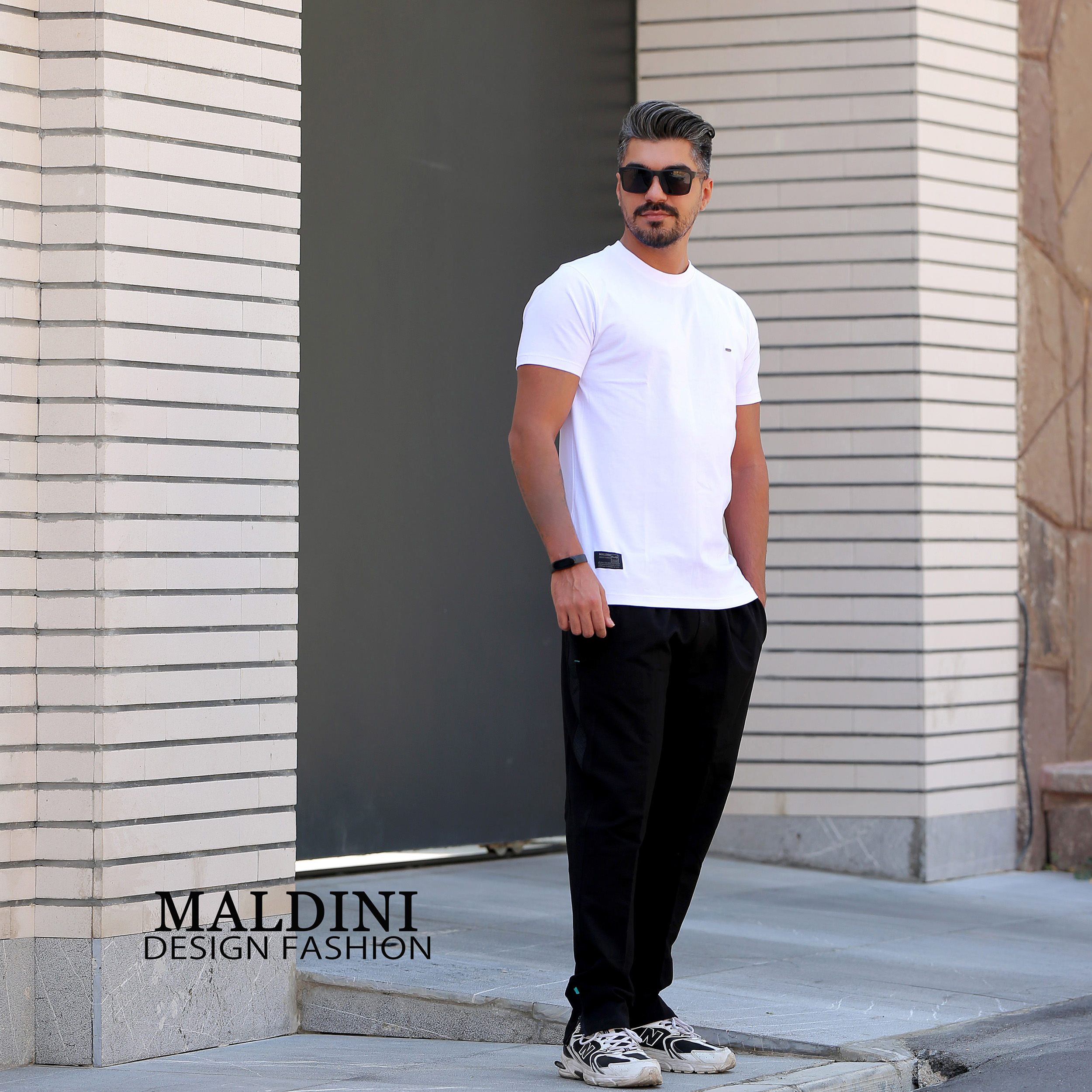 تی شرت آستین کوتاه مردانه مالدینی مدل T-157 -  - 8