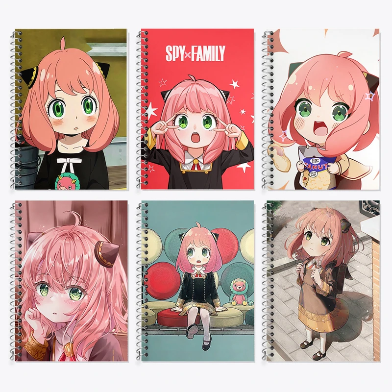 دفتر زبان 50 برگ خندالو مدل دو خط طرح آنیا فورجرانیمه اسپای ایکس فمیلی کد 692 مجموعه 6 عددی