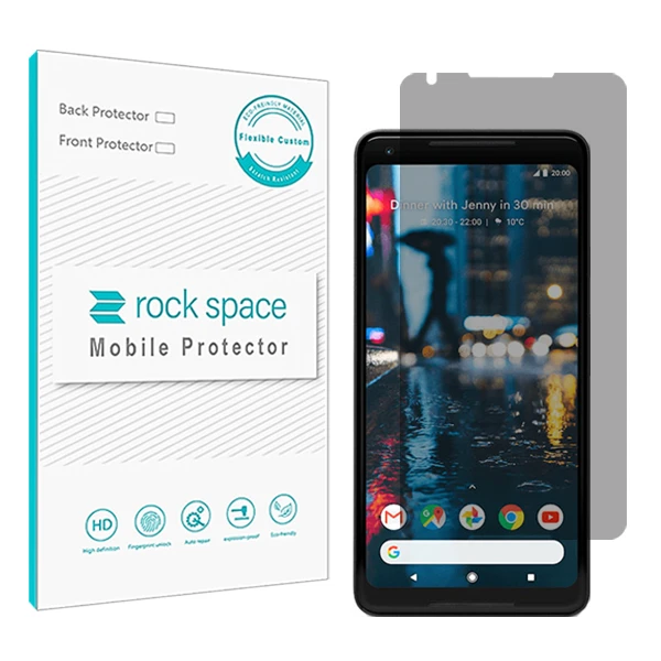 محافظ صفحه نمایش حریم شخصی راک اسپیس کد PRV مناسب برای گوشی موبایل گوگل Pixel 2 XL