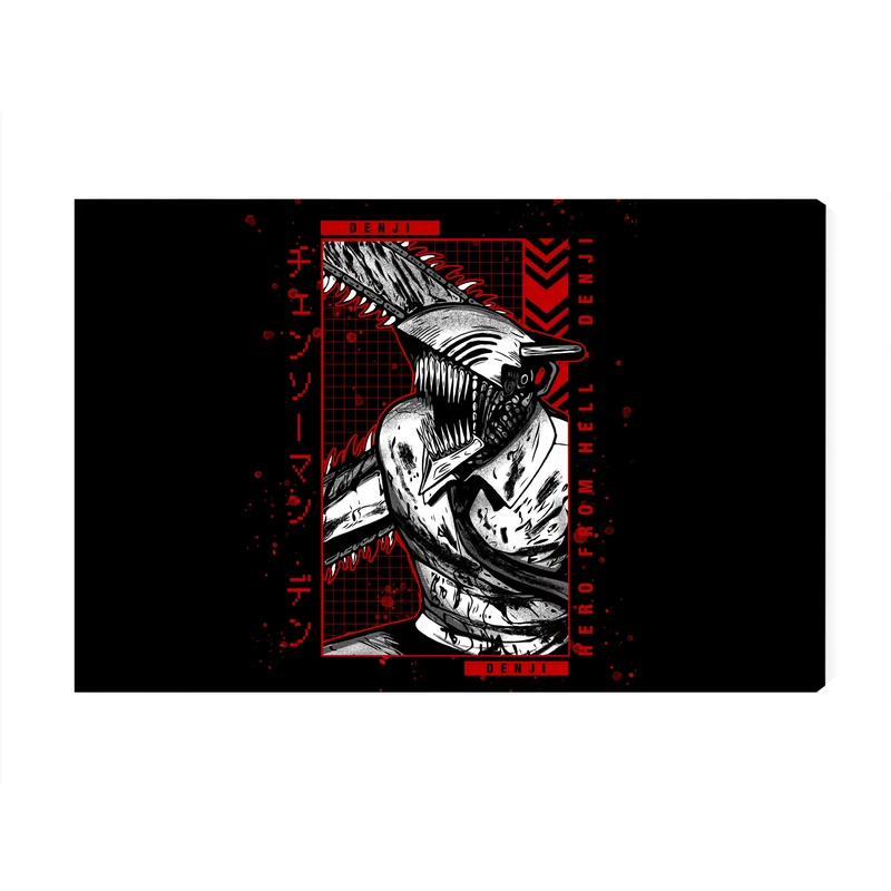 تابلو شاسی عرش مدل انیمه مرد اره ای Chainsaw Man کد As3370