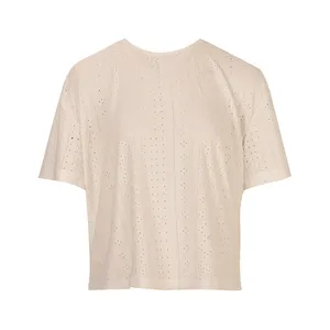 بلوز آستین کوتاه زنانه بادی اسپینر مدل 3304 کد 1 رنگ سفید